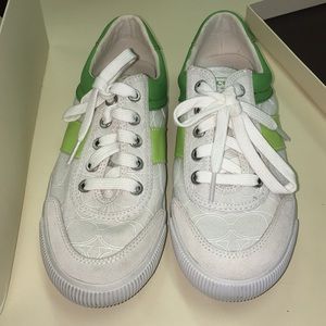 NIB Coach Cady Canvas tennis shoes SZ 7
